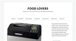 Desktop Screenshot of foodloverswebsite.com