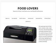 Tablet Screenshot of foodloverswebsite.com